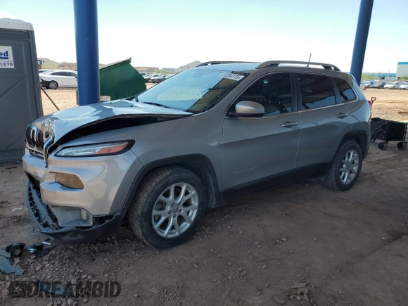 2018 Jeep Cherokee Latitude Plus with VIN 1C4PJLLBXJD519643, listed as a Copart auction lot 59264115 with 95,321 mi miles and Salvage title. Bid and sale history available at DreamBid. Image 1.