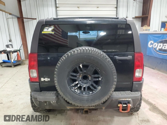 2006 Hummer H3 with VIN 5GTDN136468237702, listed as a Copart auction lot 80687264 with 284,169 mi miles and Salvage Title. Bid and sale history available at carsss.com. Image 6.