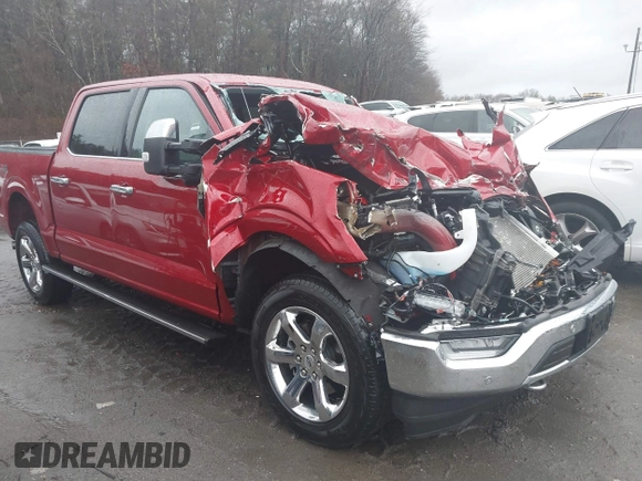2023 Ford F-150 XL with VIN 1FTFW1E8XPFB39752, listed as a IAAI auction lot 41047698 with 1 mi miles. Bid and sale history available at carsss.com. Image 1.
