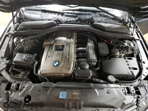 2006 BMW 5 Series 530i with VIN WBANE73566CM35987, listed as a Copart auction lot 37943054 with 206,994 mi miles and Salvage Title. Bid and sale history available at carsss.com. Image 11.