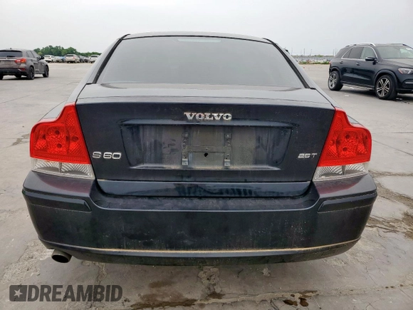 2007 Volvo S60 2.5L Turbo with VIN YV1RS592572644671, listed as a Copart auction lot 53966755 with 174,528 mi miles and Clean Title. Bid and sale history available at carsss.com. Image 6.