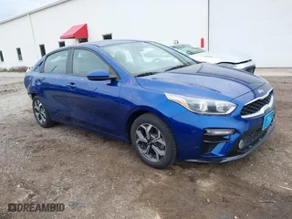 2020 Kia Forte LXS with VIN 3KPF24AD3LE143775, listed as a IAAI auction lot 41943390 with 55,822 mi miles. Bid and sale history available at carsss.com. Image 1.