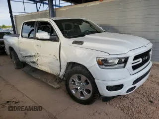 2020 Ram 1500 Big Horn with VIN 1C6SRFFT1LN393444, listed as a Copart auction lot 52934135 with 65,906 mi miles and Salvage Title. Bid and sale history available at carsss.com. Image 4.