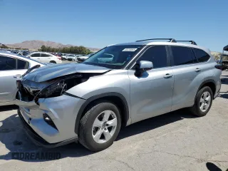 2024 Toyota Highlander LE with VIN 5TDKDRAH2RS050379, listed as a Copart auction lot 56220065 with 49,756 mi miles and Salvage title. Bid and sale history available at DreamBid. Image 1.