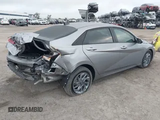 2024 Hyundai Elantra SEL with VIN KMHLM4DG9RU753995, listed as a IAAI auction lot 41917826 with 10,258 mi miles. Bid and sale history available at carsss.com. Image 4.