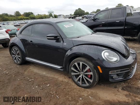 2014 Volkswagen Beetle Turbo R-Line with VIN 3VWVT7AT2EM603435, listed as a Copart auction lot 72755524 with 99,300 mi miles and Salvage Title. Bid and sale history available at DreamBid. Image 4.