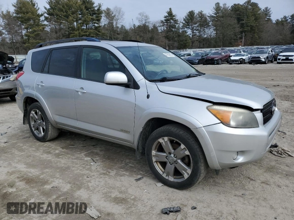 2008 Toyota RAV4 Sport with VIN JTMBK32V886039960, listed as a Copart auction lot 47858695 with 318,100 mi miles and Clean Title. Bid and sale history available at carsss.com. Image 4.