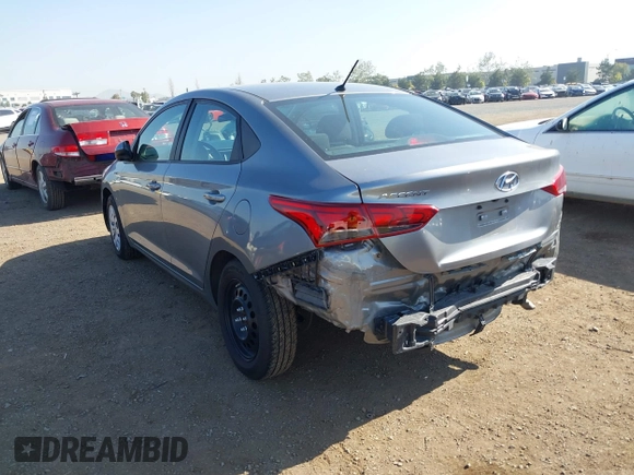 2022 Hyundai Accent SE with VIN 3KPC24A6XNE164078, listed as a IAAI auction lot 41975657 with 36,977 mi miles and . Bid and sale history available at carsss.com. Image 3.