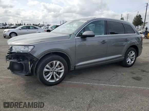 2017 Audi Q7 Premium Plus with VIN WA1LAAF78HD027417, listed as a Copart auction lot 50961825 with 122,053 mi miles and Salvage Title. Bid and sale history available at carsss.com. Image 1.