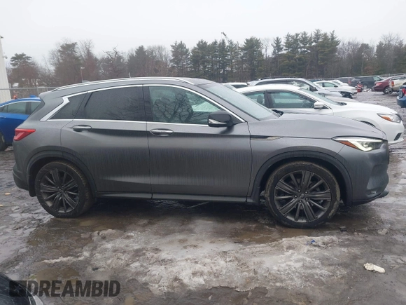 2020 Infiniti QX50 Essential with VIN 3PCAJ5M36LF109877, listed as a IAAI auction lot 41552926 with 62,486 mi miles and . Bid and sale history available at DreamBid. Image 13.