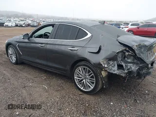 2021 Genesis G70 2.0T with VIN KMTG64LA3MU075557, listed as a IAAI auction lot 41484410 with 52,740 mi miles and . Bid and sale history available at DreamBid. Image 3.