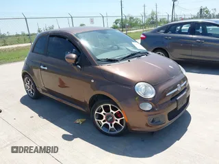 2013 FIAT 500 Sport z VIN 3C3CFFBR1DT544790, wystawiony jako IAAI lot #41987981 z przebiegiem Nie podano mil oraz . Historia ofert i sprzedaży dostępna na DreamBid. Obrazek 1.
