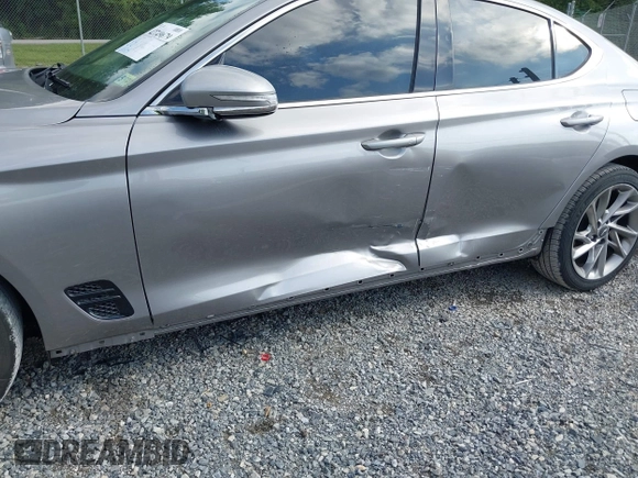 2022 Genesis G70 2.0T with VIN KMTG34TA3NU093020, listed as a IAAI auction lot 42749679 with 64,825 mi miles and . Bid and sale history available at DreamBid. Image 6.