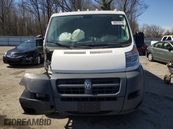 2018 Ram ProMaster Cargo with VIN 3C6TRVAG0JE104838, listed as a Copart auction lot 49676745 with 89,428 mi miles and Salvage Title. Bid and sale history available at DreamBid. Image 5.