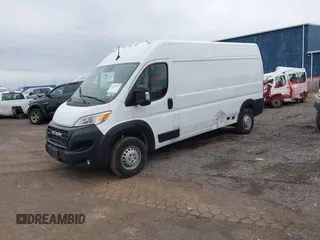 2024 Ram ProMaster Cargo Tradesman with VIN 3C6LRVDG3RE136772, listed as a IAAI auction lot 41879274 with 17,458 mi miles and . Bid and sale history available at DreamBid. Image 2.