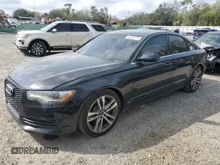 2014 Audi A6 Premium Plus with VIN WAUFMAFC6EN010285, listed as a Copart auction lot 45978275 with 199,263 mi miles and Salvage title. Bid and sale history available at DreamBid. Image 1.
