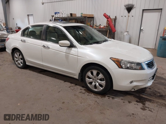2010 Honda Accord EX-L with VIN 1HGCP3F8XAA000835, listed as a IAAI auction lot 40970094 with 119,444 mi miles and . Bid and sale history available at DreamBid. Image 1.