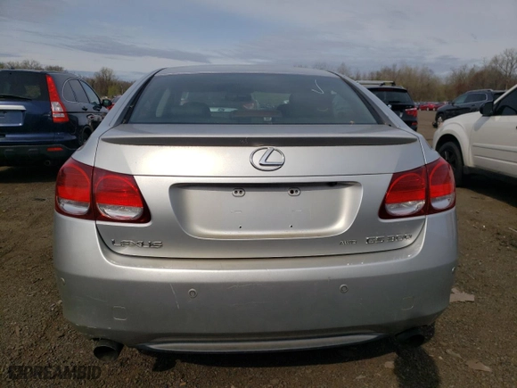 2006 Lexus GS 300 with VIN JTHCH96S060014653, listed as a Copart auction lot 53873995 with 203,255 mi miles and Clean Title. Bid and sale history available at carsss.com. Image 6.
