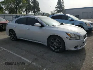 2013 Nissan Maxima SV with VIN 1N4AA5AP9DC808349, listed as a Copart auction lot 60731485 with 202,716 mi miles and Salvage title. Bid and sale history available at DreamBid. Image 4.