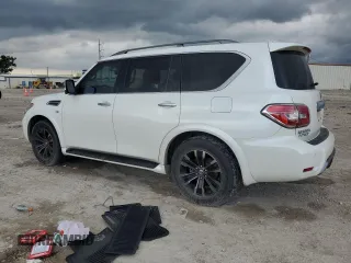 2020 Nissan Armada Platinum z VIN JN8AY2NF6L9360075, wystawiony jako Copart lot #55240645 z przebiegiem 93 505 mil mil oraz Szkoda całkowita • Salvage title. Historia ofert i sprzedaży dostępna na DreamBid. Obrazek 2.