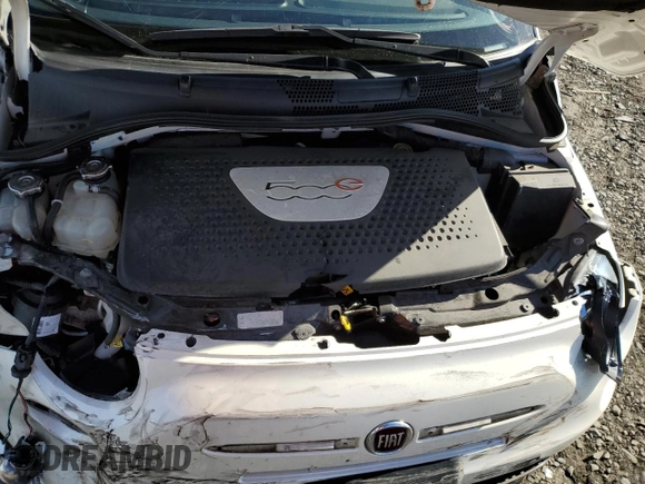 2014 FIAT 500e with VIN 3C3CFFGE9ET172865, listed as a Copart auction lot 76743054 with 87,791 mi miles and Salvage Title. Bid and sale history available at carsss.com. Image 13.