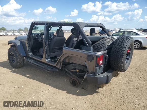 2017 Jeep Wrangler Unlimited Sport with VIN 1C4BJWDG8HL553697, listed as a Copart auction lot 63375785 with 83,573 mi miles and Salvage title. Bid and sale history available at DreamBid. Image 2.