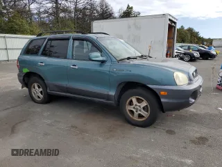 2003 Hyundai Santa Fe GLS with VIN KM8SC73D03U421863, listed as a Copart auction lot 71573724 with 184,028 mi miles and Salvage Title. Bid and sale history available at carsss.com. Image 4.
