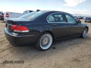 2007 BMW 7 Series 750i with VIN WBAHL83567DT08922, listed as a Copart auction lot 56196245 with 124,095 mi miles and Clean Title. Bid and sale history available at carsss.com. Image 3.