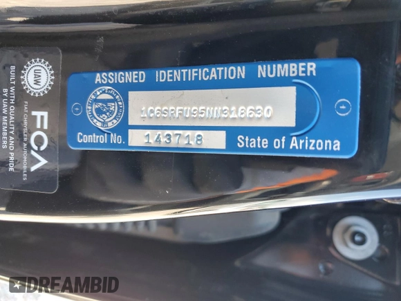 2022 Ram 1500 TRX with VIN 1C6SRFU95NN318630, listed as a Copart auction lot 66716134 with 19,889 mi miles and Salvage title. Bid and sale history available at DreamBid. Image 12.
