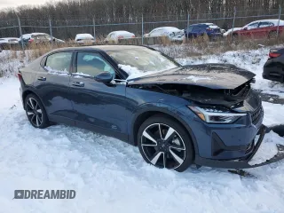 2022 Polestar 2 with VIN LPSED3KA3NL055736, listed as a Copart auction lot 87258074 with 37,515 mi miles and Salvage Title. Bid and sale history available at carsss.com. Image 4.