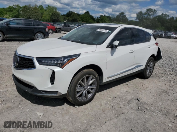 2024 Acura RDX Technology with VIN 5J8TC2H52RL007013, listed as a Copart auction lot 55810825 with 33,050 mi miles and Salvage title. Bid and sale history available at DreamBid. Image 1.
