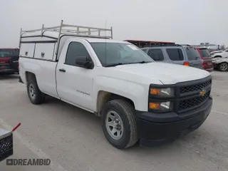 2014 Chevrolet Silverado 1500 Work Truck with VIN 1GCNCPEHXEZ338285, listed as a IAAI auction lot 41550109 with 214,385 mi miles. Bid and sale history available at carsss.com. Image 1.