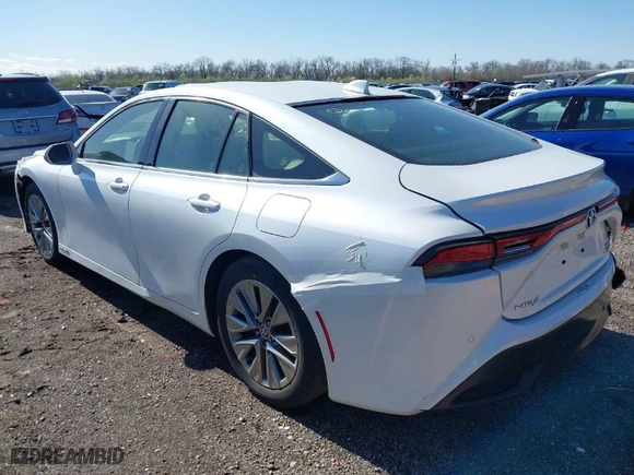 2022 Toyota Mirai XLE with VIN JTDAAAAA3NA006598, listed as a IAAI auction lot 41967035 with NaN miles. Bid and sale history available at carsss.com. Image 3.