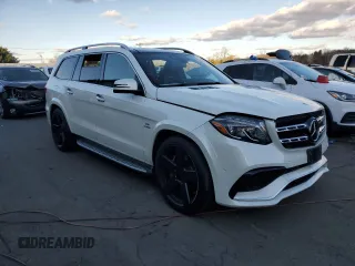 2017 Mercedes-Benz GLS with VIN 4JGDF7FE2HA887419, listed as a Copart auction lot 82378784 with 0 mi miles and Salvage Title. Bid and sale history available at carsss.com. Image 4.