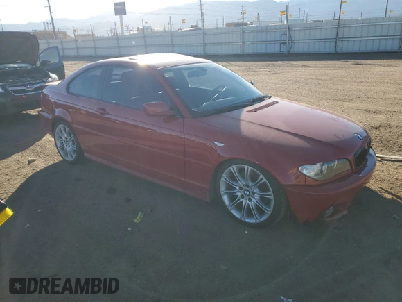 2004 BMW 3 Series 330Ci with VIN WBABD53434PD97550, listed as a Copart auction lot 88313395 with 174,839 mi miles and Salvage Title. Bid and sale history available at carsss.com. Image 4.