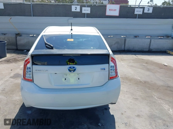2015 Toyota Prius Four with VIN JTDKN3DU8F1984106, listed as a IAAI auction lot 42676087 with 54,956 mi miles and . Bid and sale history available at DreamBid. Image 16.
