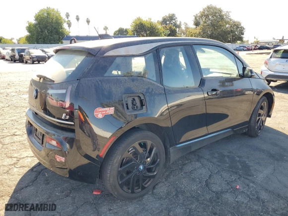2018 BMW i3 with VIN WBY7Z2C52JVE61794, listed as a Copart auction lot 78021434 with 55,342 mi miles and Salvage Title. Bid and sale history available at carsss.com. Image 3.