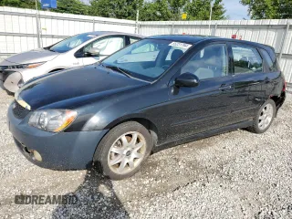 2005 Kia Spectra with VIN KNAFE161155153320, listed as a Copart auction lot 55231794 with 149,492 mi miles and Salvage Title. Bid and sale history available at carsss.com. Image 1.
