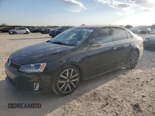 2012 Volkswagen Jetta GLI Autobahn with VIN 3VW4A7AJ8CM452873, listed as a Copart auction lot 47184515 with 158,585 mi miles and Salvage title. Bid and sale history available at DreamBid. Image 1.