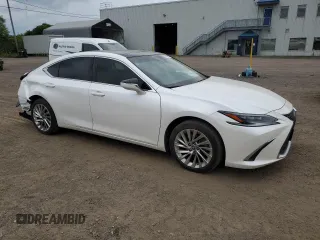 2022 Lexus ES with VIN 58AFZ1B18NU111346, listed as a Copart auction lot 64612854 with 65,357 mi miles and Salvage Title. Bid and sale history available at carsss.com. Image 4.