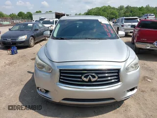 2013 Infiniti JX35 with VIN 5N1AL0MM2DC332434, listed as a IAAI auction lot 42165128 with 182,914 mi miles. Bid and sale history available at carsss.com. Image 6.