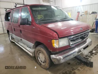 2002 Ford Econoline Passenger XL with VIN 1FMRE11W82HB74447, listed as a Copart auction lot 60527942 with 196,426 mi miles and Non Repairable. Bid and sale history available at DreamBid. Image 1.
