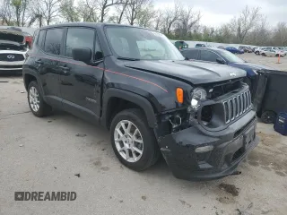 2023 Jeep Renegade Latitude with VIN ZACNJDB18PPP36797, listed as a Copart auction lot 52156255 with 14,967 mi miles and Salvage Title. Bid and sale history available at carsss.com. Image 4.