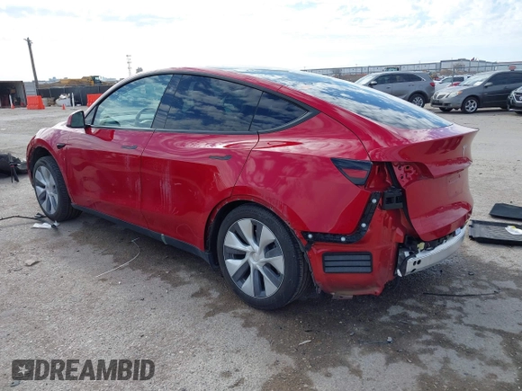 2023 Tesla Model Y Long Range with VIN 7SAYGDEE5PA198483, listed as a IAAI auction lot 41433952 with 24,753 mi miles and . Bid and sale history available at DreamBid. Image 3.