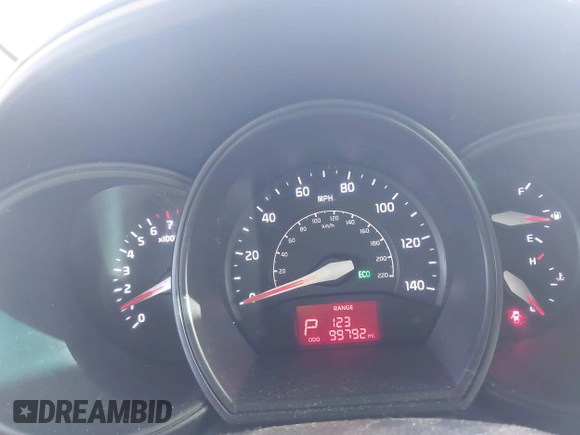 2017 Kia Rio LX with VIN KNADM4A31H6117534, listed as a IAAI auction lot 41623720 with 99,792 mi miles. Bid and sale history available at carsss.com. Image 7.