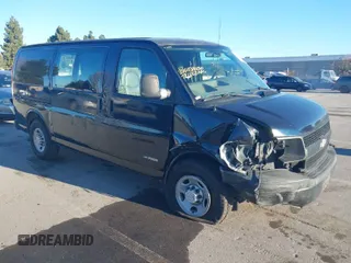 2006 Chevrolet Express Cargo Van with VIN 1GCGG25V061219263, listed as a IAAI auction lot 41327251 with 142,456 mi miles. Bid and sale history available at carsss.com. Image 1.