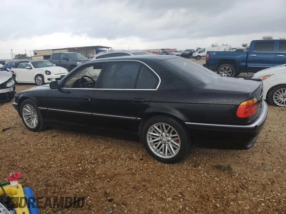 2000 BMW 7 Series 740i with VIN WBAGG8342YDN79307, listed as a Copart auction lot 80962694 with 166,520 mi miles and Clean title. Bid and sale history available at DreamBid. Image 2.