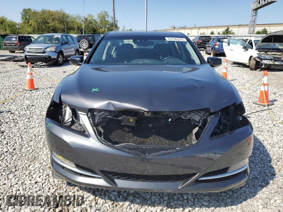 2016 Acura RLX Tech Pkg with VIN JH4KC1F53GC001160, listed as a Copart auction lot 70796374 with 104,174 mi miles and Salvage Title. Bid and sale history available at carsss.com. Image 5.