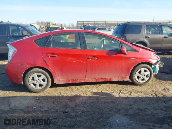2011 Toyota Prius I with VIN JTDKN3DU3B5345280, listed as a IAAI auction lot 41787295 with 184,474 mi miles. Bid and sale history available at carsss.com. Image 14.
