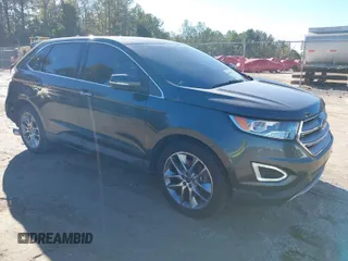 2015 Ford Edge Titanium with VIN 2FMTK4K9XFBC41111, listed as a IAAI auction lot 40880956 with 115,947 mi miles. Bid and sale history available at carsss.com. Image 1.
